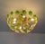 Green Green Floral Sputnik Flush Mount Chandelier 1980s Glass Flowers For Sale - Image 8 of 12
