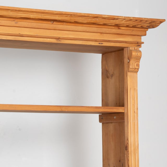 19th Century Tall Danish Pine Shop Apothecary Cabinet Bookcase For Sale - Image 9 of 12