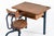 Vintage Antique Wood & Metal Child’s School Desk and Chair in the Style of Jean Prouvé For Sale - Image 12 of 14