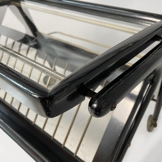 Mid-Century Modern Italian Serving Bar Cart by Cesare Lacca, 1950s For Sale - Image 17 of 18