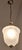 1980s Vintage Brass Ceiling Lamp with Drop-Shaped Patterned Frosted Glass Shade, 1980s For Sale - Image 5 of 7
