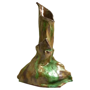 Oraganis Vase Glaze in Brown and Green Ceramic, 1930