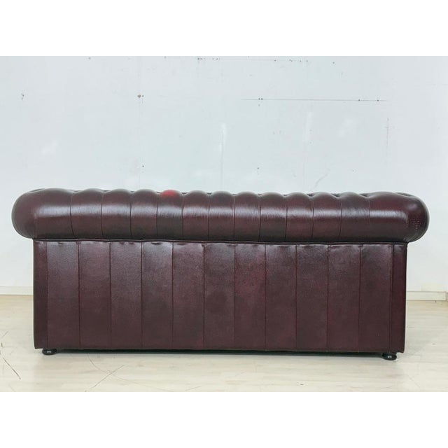 Paint Vintage English Chesterfield Sofa For Sale - Image 7 of 9