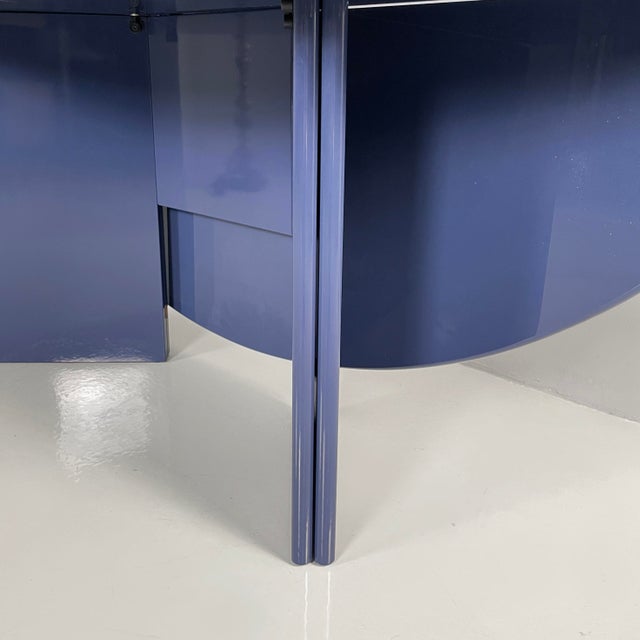 Metal Italian Modern Light Blue Wood Antella Dining Table by Kazuhide Takahama for Cassina, 1970s For Sale - Image 7 of 17