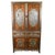 Glass Reverse Mirror Painted Chinoiserie Armoire For Sale - Image 7 of 7