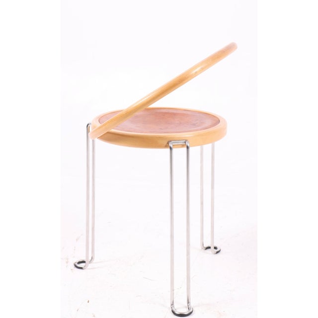 Brown Side Chairs by Börge Lindau, 1980s, Set of 4 For Sale - Image 8 of 11