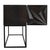 Not Yet Made - Made To Order NOIR Zurich Console, Ebony Walnut with Iron For Sale - Image 5 of 9