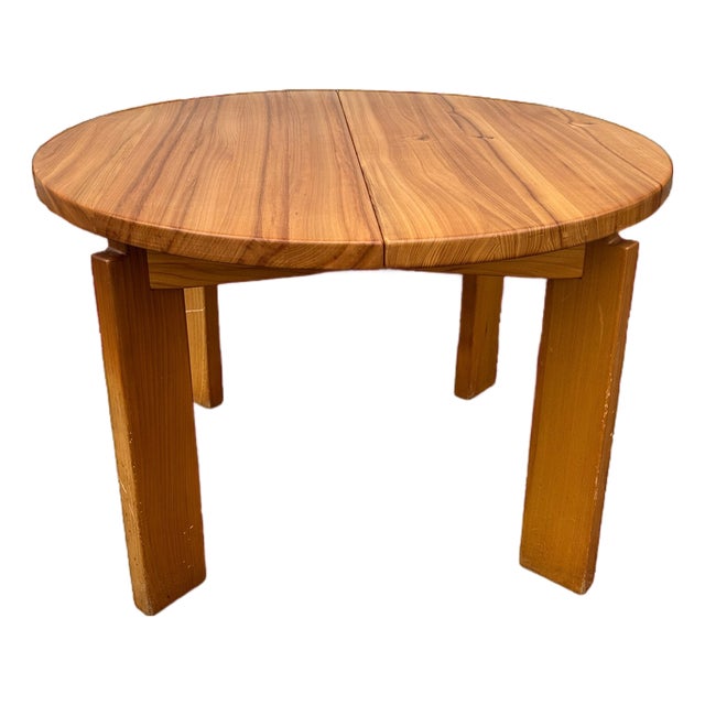 Vintage Elm Dining Table from Maison Regain, 1970s For Sale