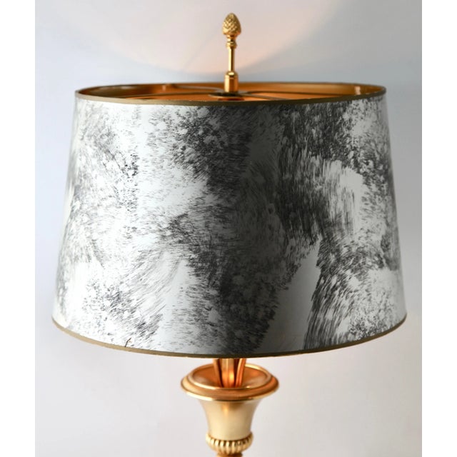 1960s Hollywood Regency Brass Sculptural Palm Tree Table Lamp For Sale - Image 5 of 11