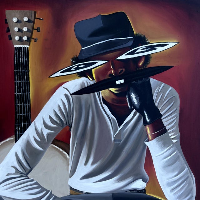 Chinonso Ofodile The Performer Within, 2024 Oil on canvas 34 × 28 × 1 1/2 in / 86.4 × 71.1 × 3.8 cm Unique work Includes a...