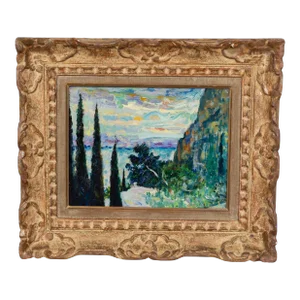 Oil On Canvas Landscape By Luigi Corbellini