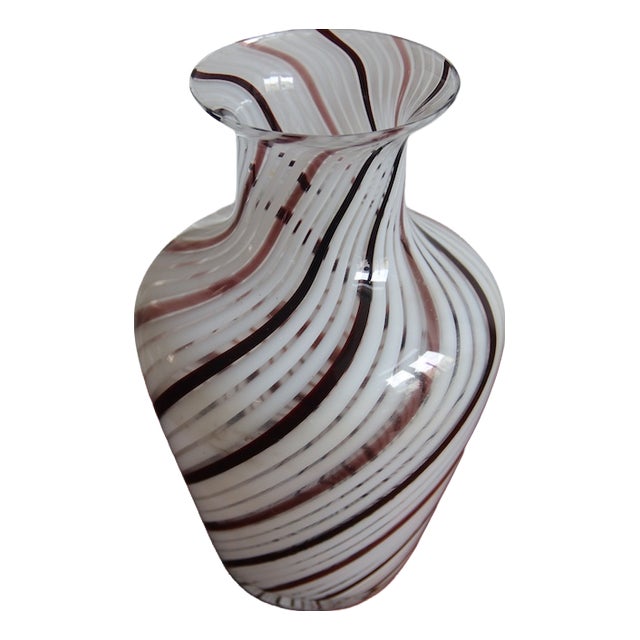 Large Murano Glass Vase, 1970s For Sale