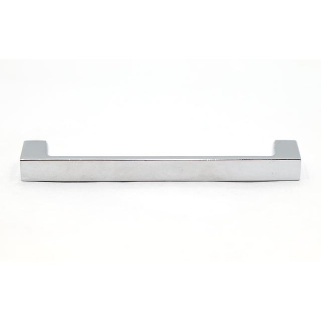 Set of 10 Modern 4.375 In. Chrome Brass Drawer Cabinet Pulls For Sale - Image 4 of 7