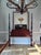 American 1980s Mahogany Rice Carving Poster Bed Queen Size For Sale - Image 3 of 12