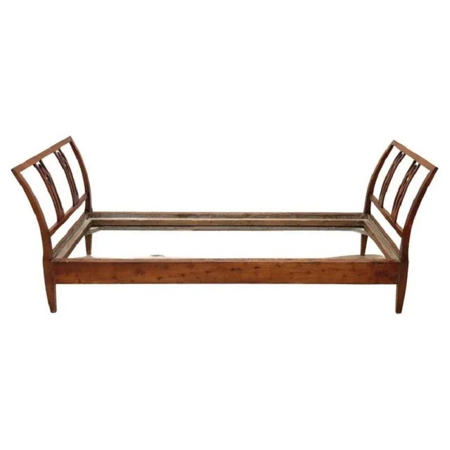 Antique Early 19th Century Single Bed in Cherry Wood For Sale - Image 6 of 6
