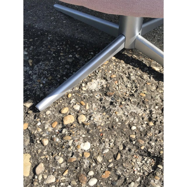 Mid-Century Metal and Velvet Swivel Chair, 1960s For Sale - Image 9 of 12