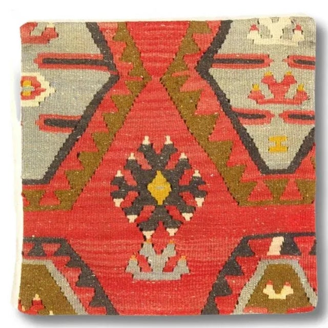 Traditional Vintage Hand Woven K99 Pillow 20" For Sale - Image 3 of 3