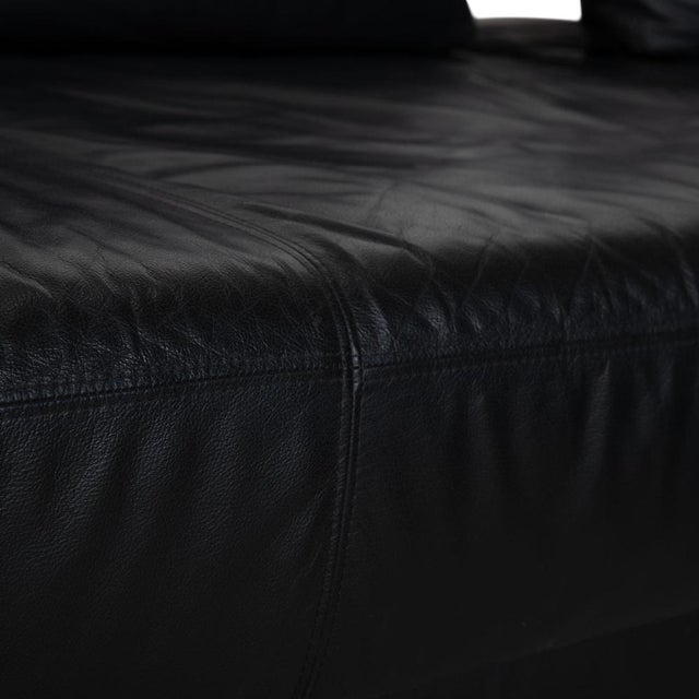 Modern Face Corner Sofa in Black by Ewald Schillig For Sale - Image 3 of 15