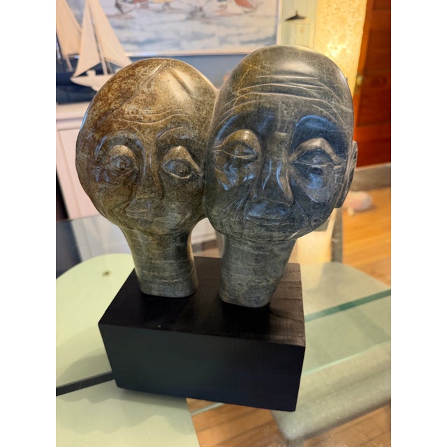 Vintage Doris Sams Stone Sculpture | Chairish