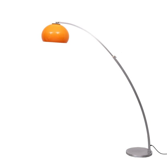 Goffredo Reggiani Adjustable Arc Floor Lamp from Gioffredo Reggiani, Italy, 1970s For Sale - Image 4 of 15