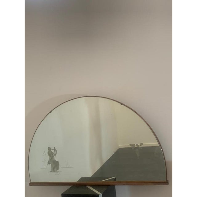 Vintage Crescent Mirror, 1940s For Sale - Image 14 of 14