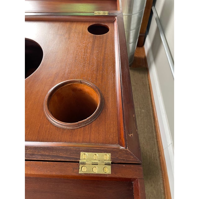 Wood Late 18th Century Rosewood and Mahogany Night Table / Basin Stand For Sale - Image 7 of 16
