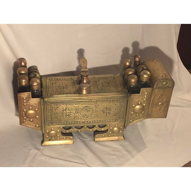 Early 1800s Antique Turkish Brass/Copper Valet Shoe Shine