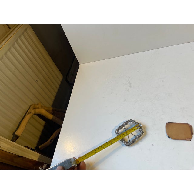 Antique European Hallmarked Silver Frame For Sale - Image 3 of 9