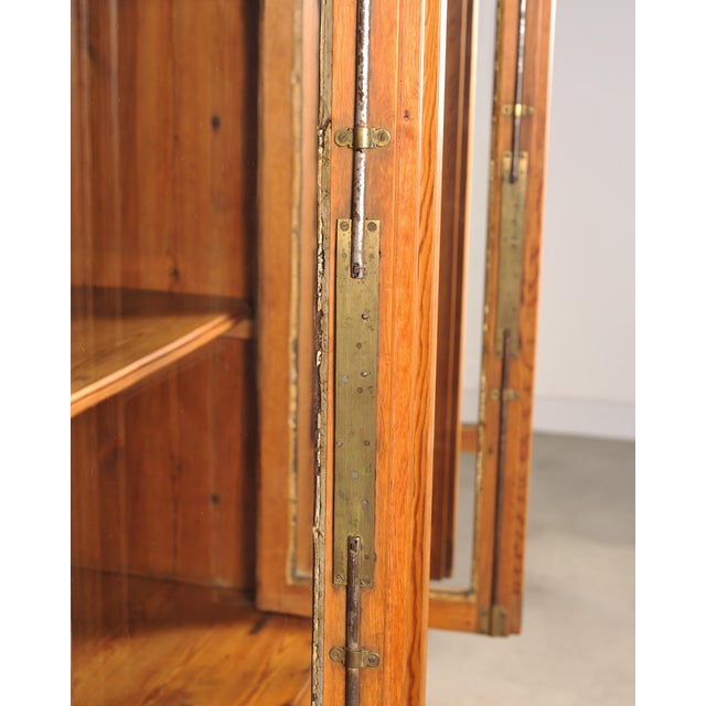 French Provincial Pine Library Bibliotheque Bookcase 10 Ft For Sale - Image 15 of 18