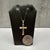 Early 21st Century Cross Necklace 14kt Yellow Gold 16in 1.5g Spring Ring Clasp New For Sale - Image 5 of 6