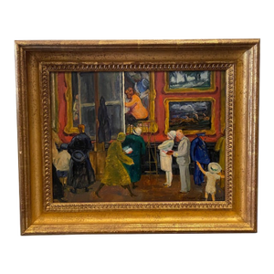 1927 Richard Lahey the Louvre Oil Painting