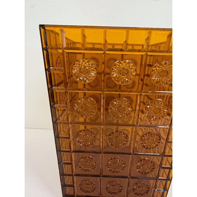 Amber Lucite Style Waste Basket / Trash Can For Sale - Image 16 of 17