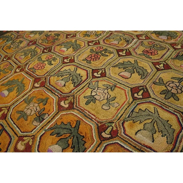 Antique American Hooked Rug For Sale - Image 12 of 12