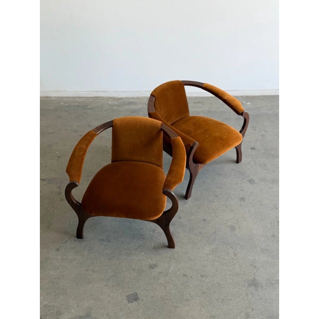 Horseshoe Lounge Chair - Pair For Sale In Los Angeles - Image 6 of 10