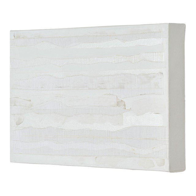 Achromatic Aura, Acrylic and Thread on Canvas by Aislinn Janek For Sale