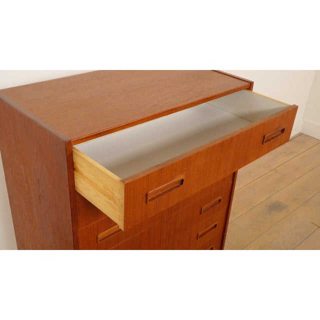 Vintage Danish Chest of Drawers in Teak For Sale - Image 6 of 9