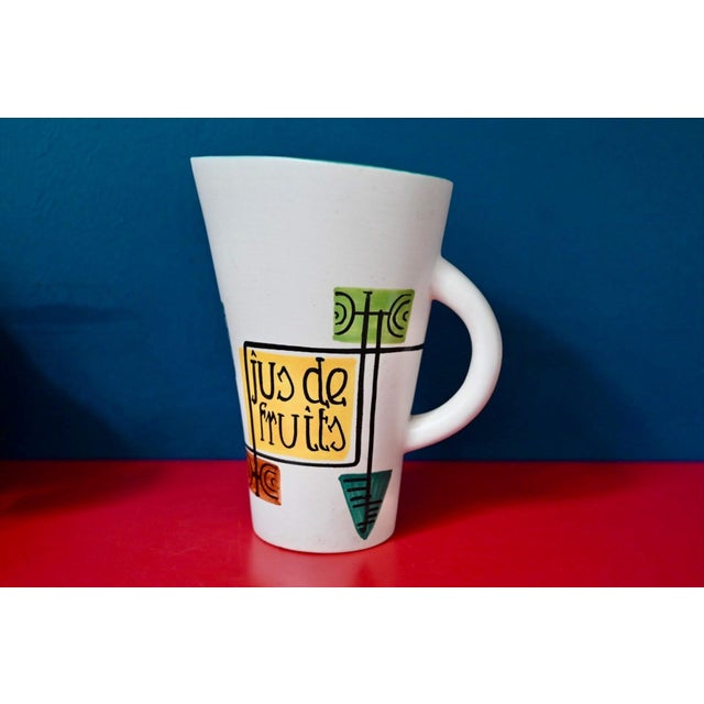 This large pitcher draws its inspiration from the golden age of post-war design, when Alsatian workshops vied with one...