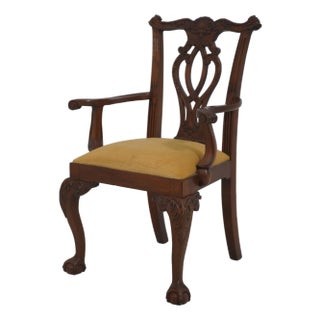 Chippendale Style Diminutive Doll Size Armchair For Sale