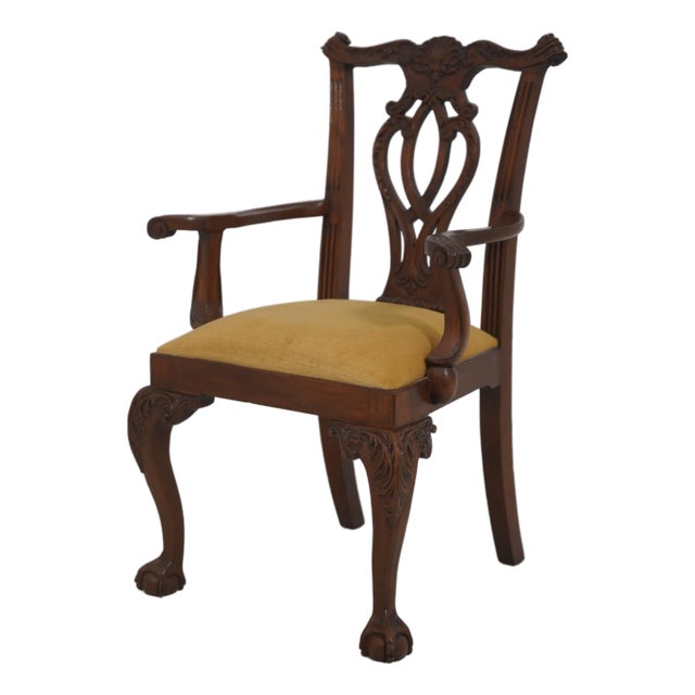 Chippendale Style Diminutive Doll Size Armchair For Sale