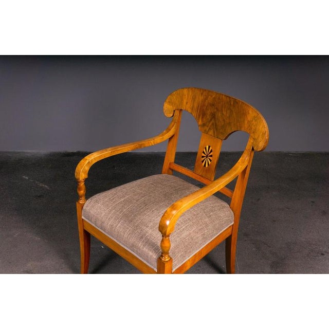 Biedermeier Style Chairs, Early 20th Century, Set of 3 For Sale - Image 16 of 18