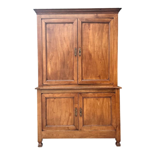 Vintage Wood Panel Cabinet For Sale