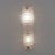 Art Decò Brass and Textured Murano Glass Sconces from Barovier & Toso, 2000s, Set of 2 For Sale - Image 6 of 10