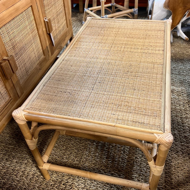 Boho Chic Rattan Coffee Table Chairish