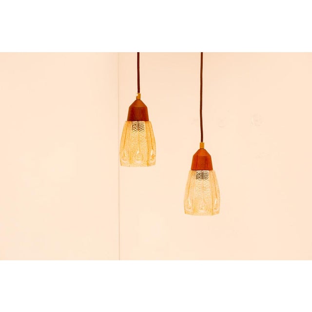 Pendant Lamps in Glass from Pukeberg, Sweden, 1960s, Set of 2 For Sale - Image 9 of 18