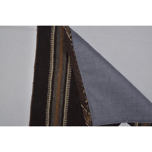 Turkish Wool Stripe Runner Kilim For Sale - Image 9 of 10
