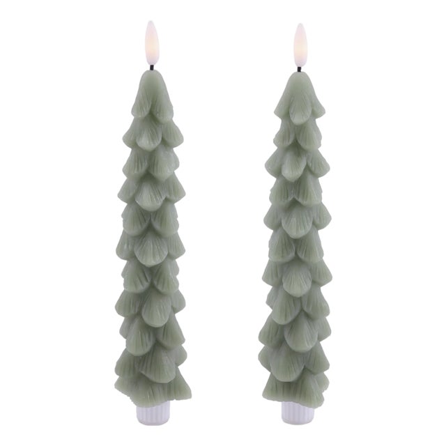 FIA Wick Tree Taper Candle (Set of 2) For Sale