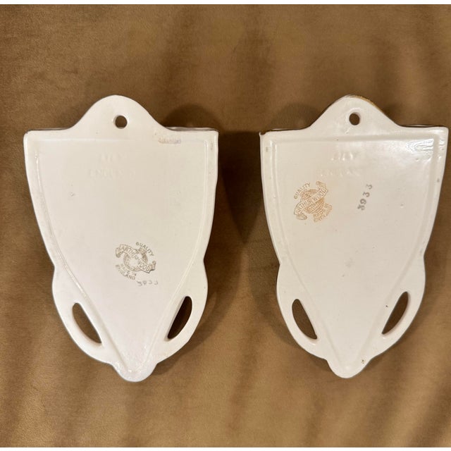 Art Deco English Pottery Arthur Wood Wall Pockets, a Pair For Sale - Image 10 of 12