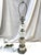 Silver Vintage Mid Century Modern Lamp, Single Silver Finish For Sale - Image 8 of 8