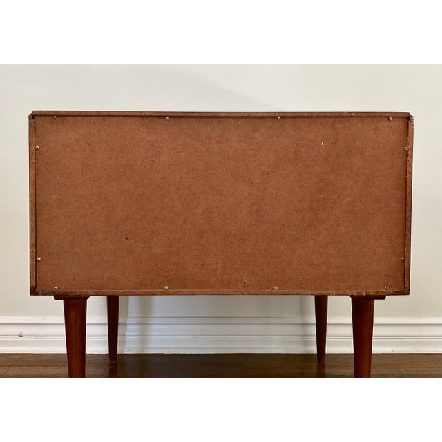Mid-Century Barzilay American Walnut Media Console Cabinet For Sale - Image 9 of 10
