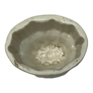 19th Century Victorian Ironstone Food Mold - Petite Geometric Design